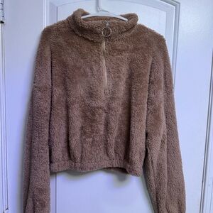 Cozy Brown Fleece Jacket